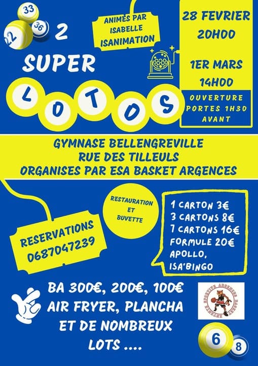 Soirée loto du basket