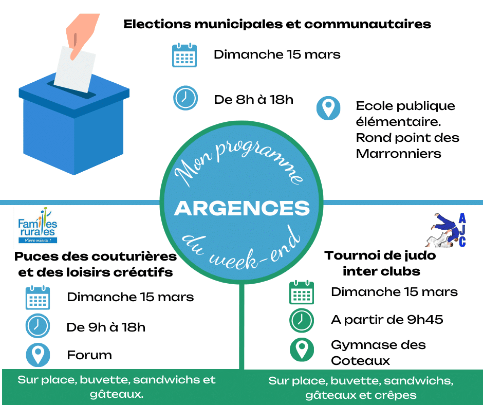 2025-03-15 Programme du week-end à Argences