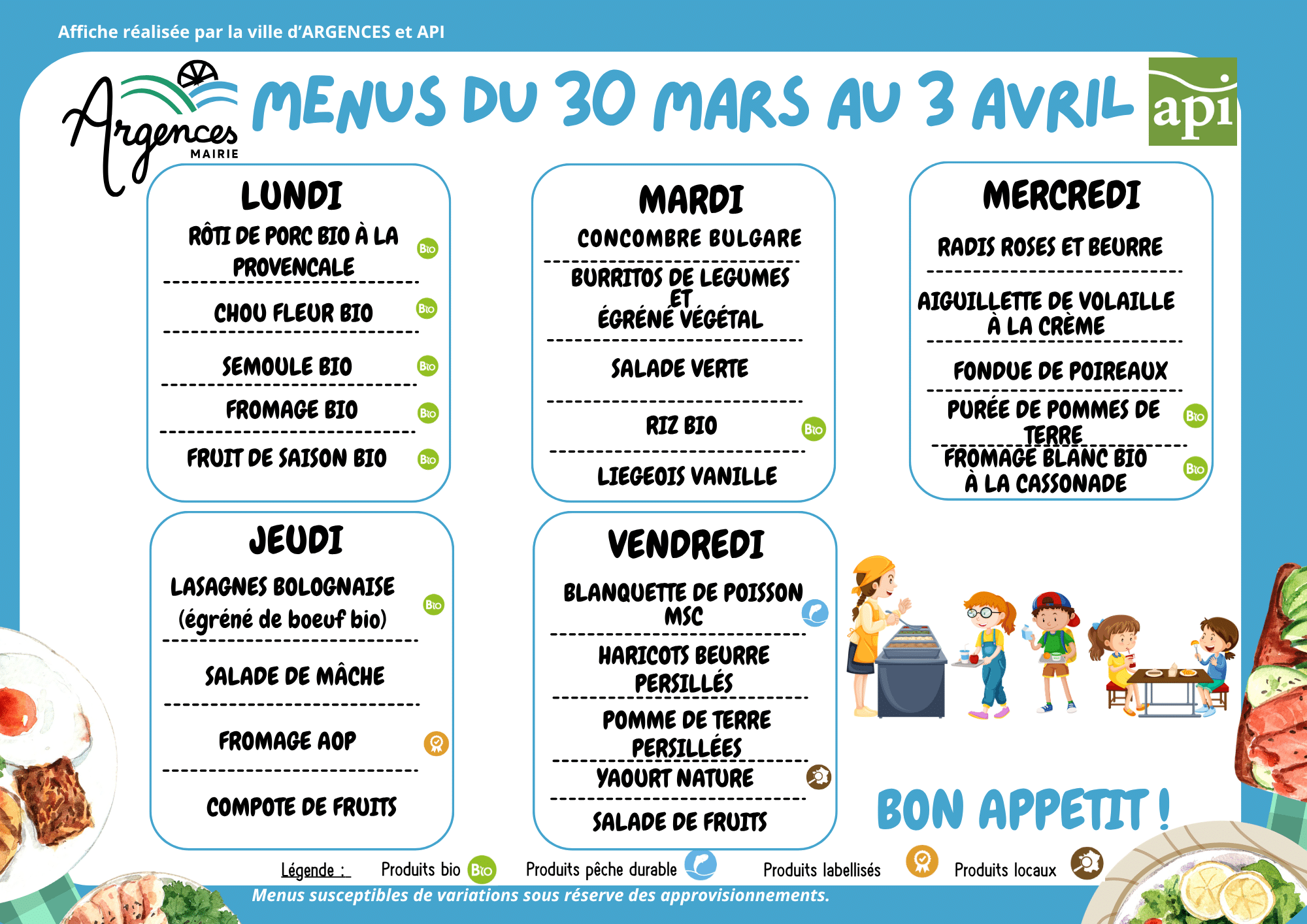 2026-03-30 Menus du 30 mars au 3 avril