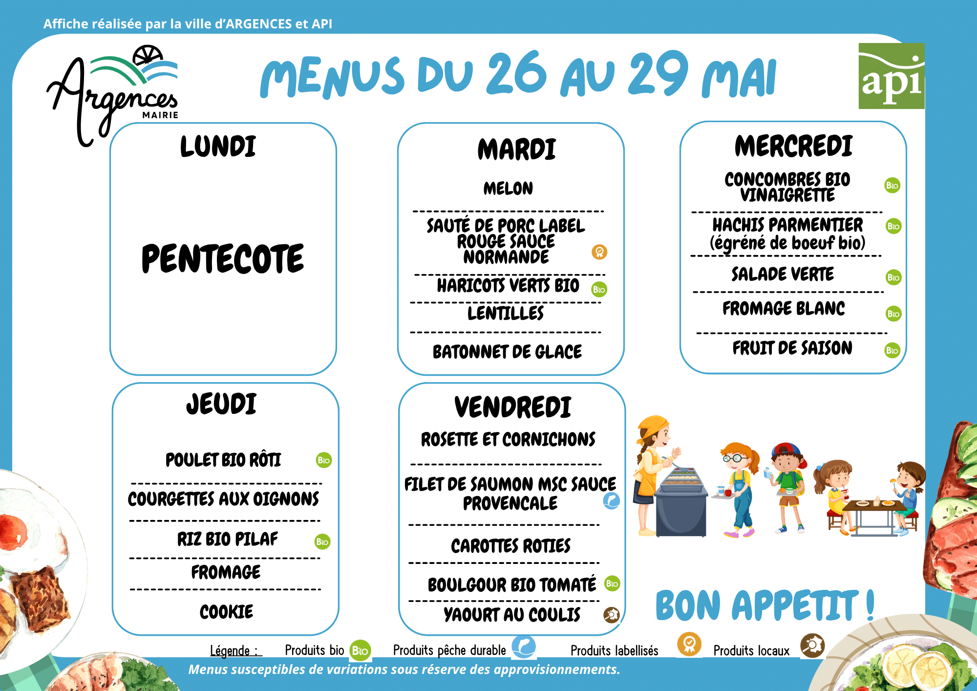 2026-05-26 Menus du 26 au 29 mai