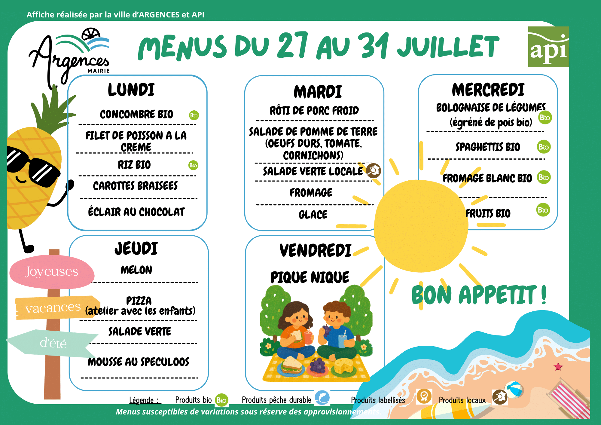 2026-07-27 Menus