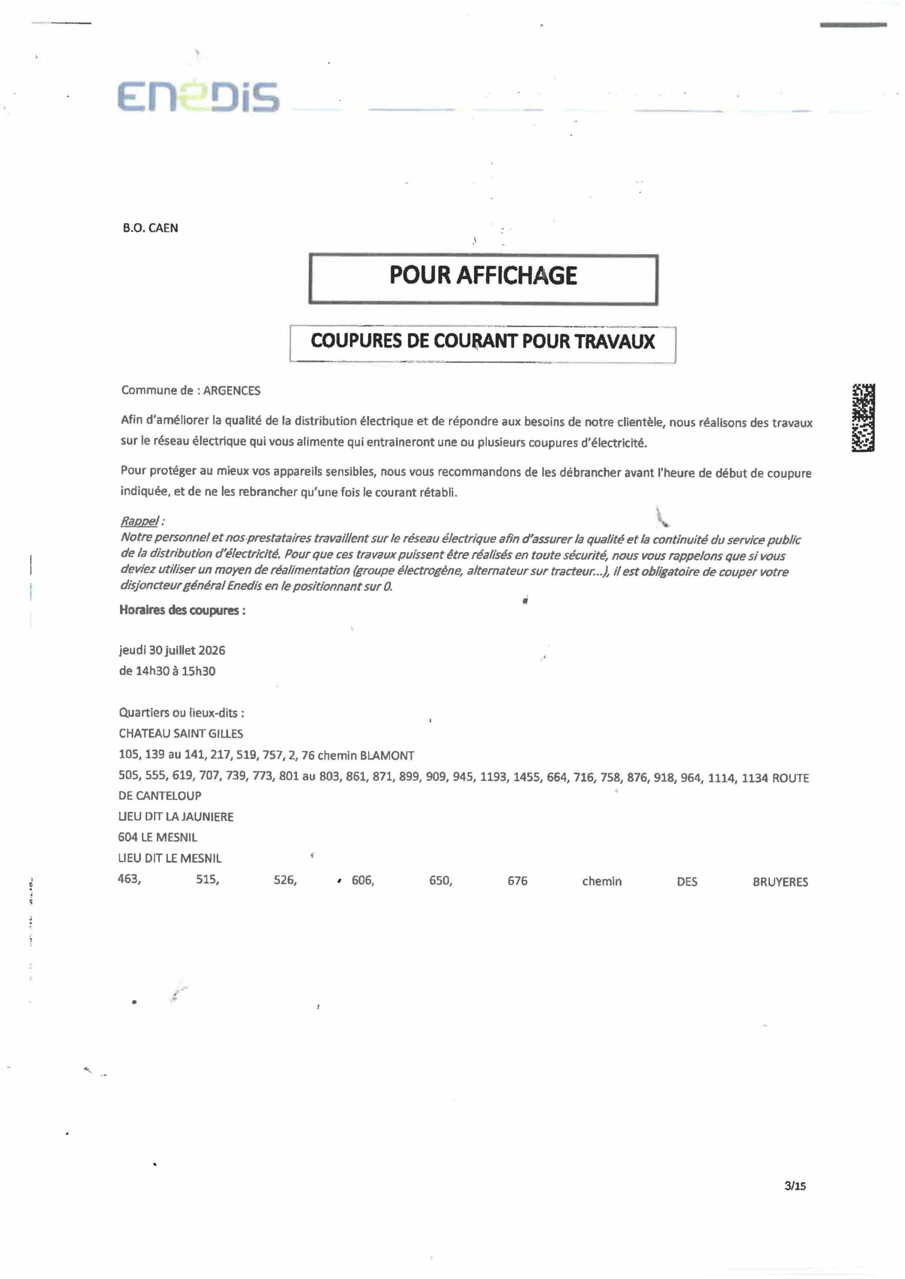 2026-07-30 coupures ENEDIS