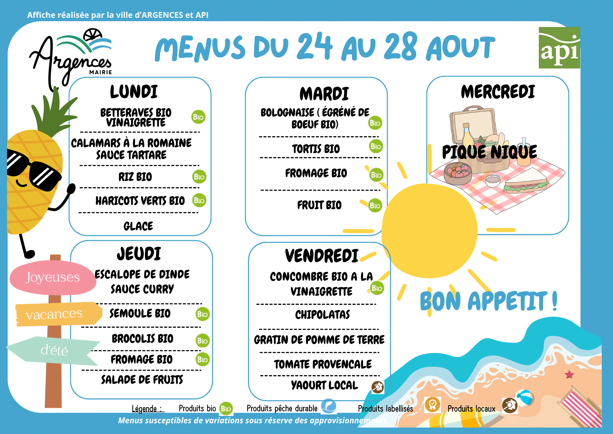 2026-08-24 Menus