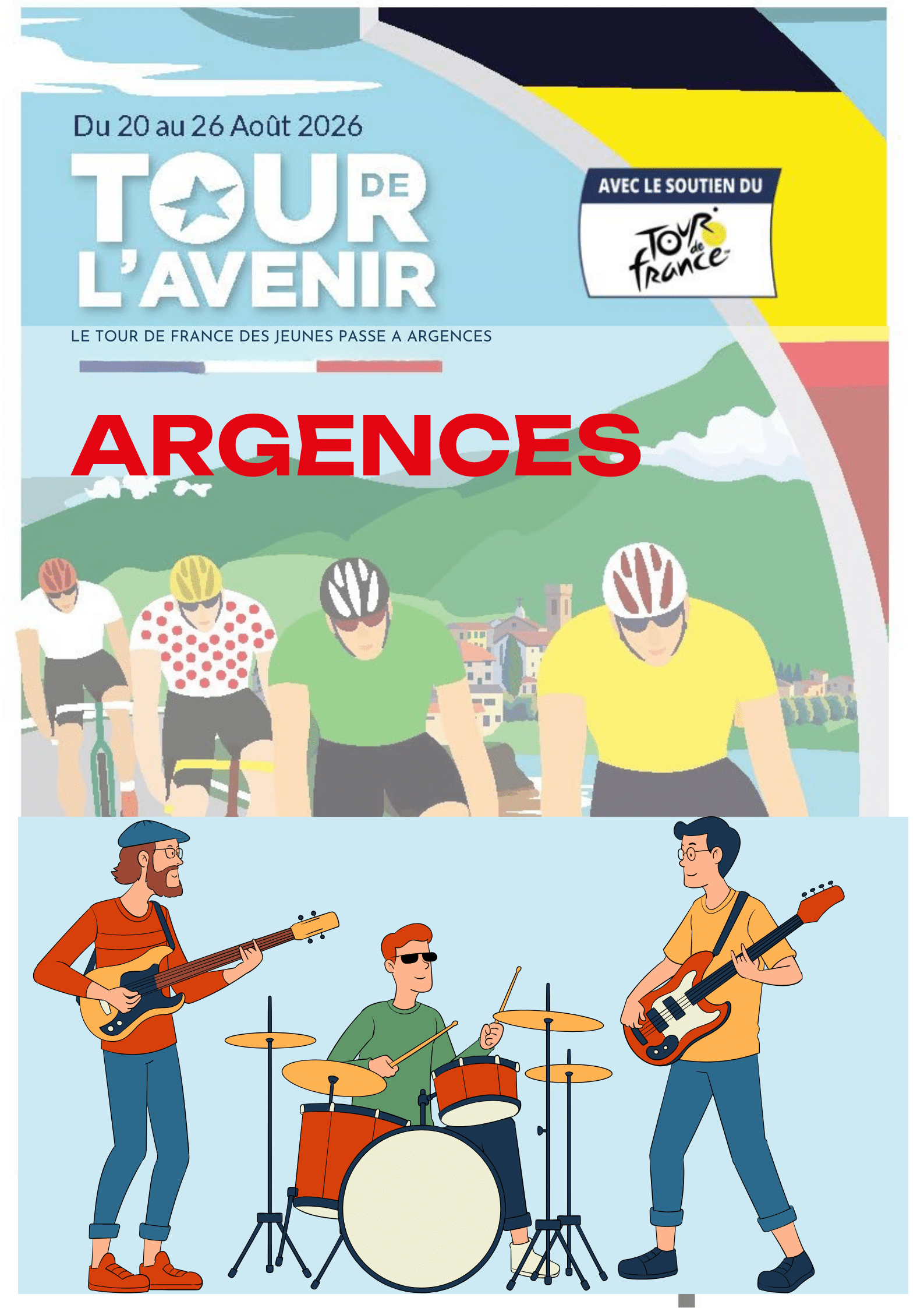 Affiche Tour de l'Avenir appel bénévoles