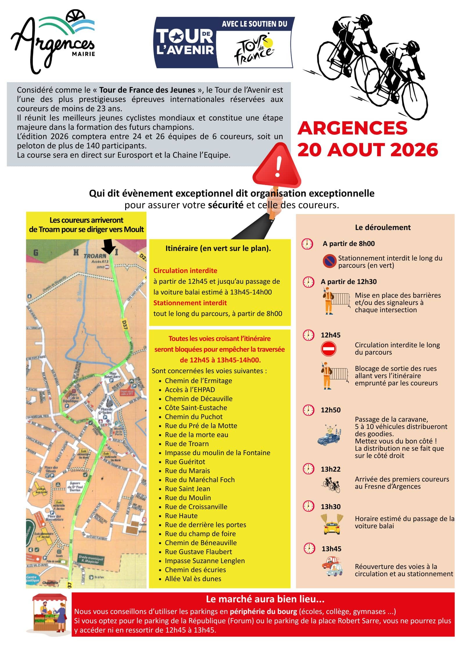 Le Tour de l’Avenir passe à ARGENCES !