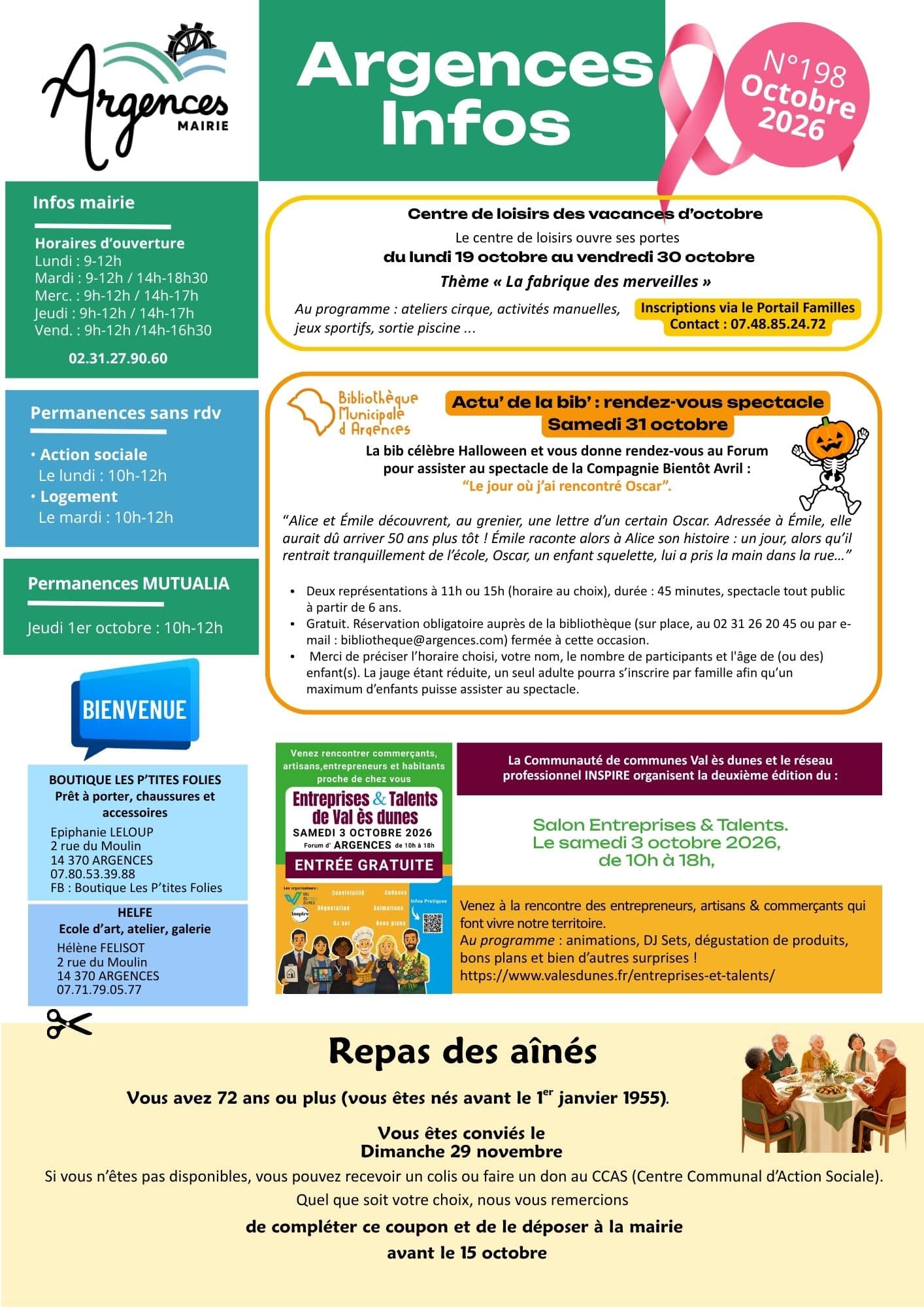 Argences Infos octobre 2026 V3